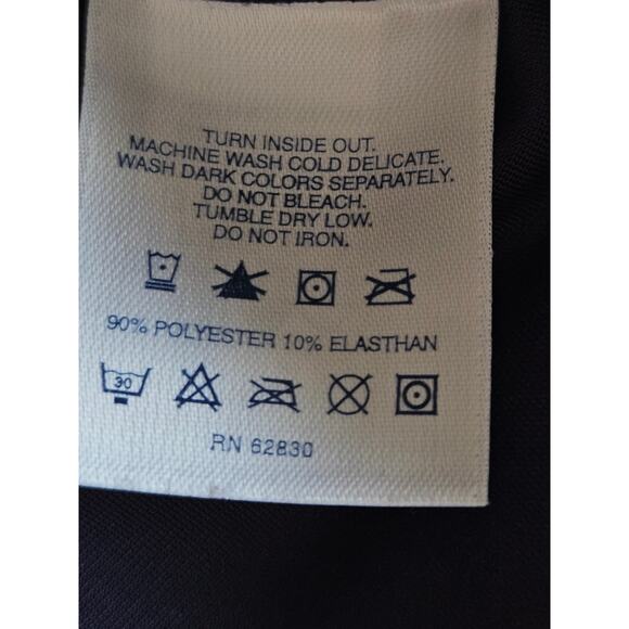 Lands End Womens Top L Purple Velvet Long Sleeve Stretch Blouse - Picture 5 of 8